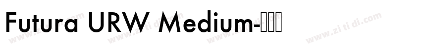 Futura URW Medium字体转换